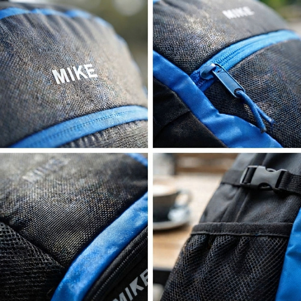 Mike Urban Trek Laptop Backpack with Rain Cover - Black