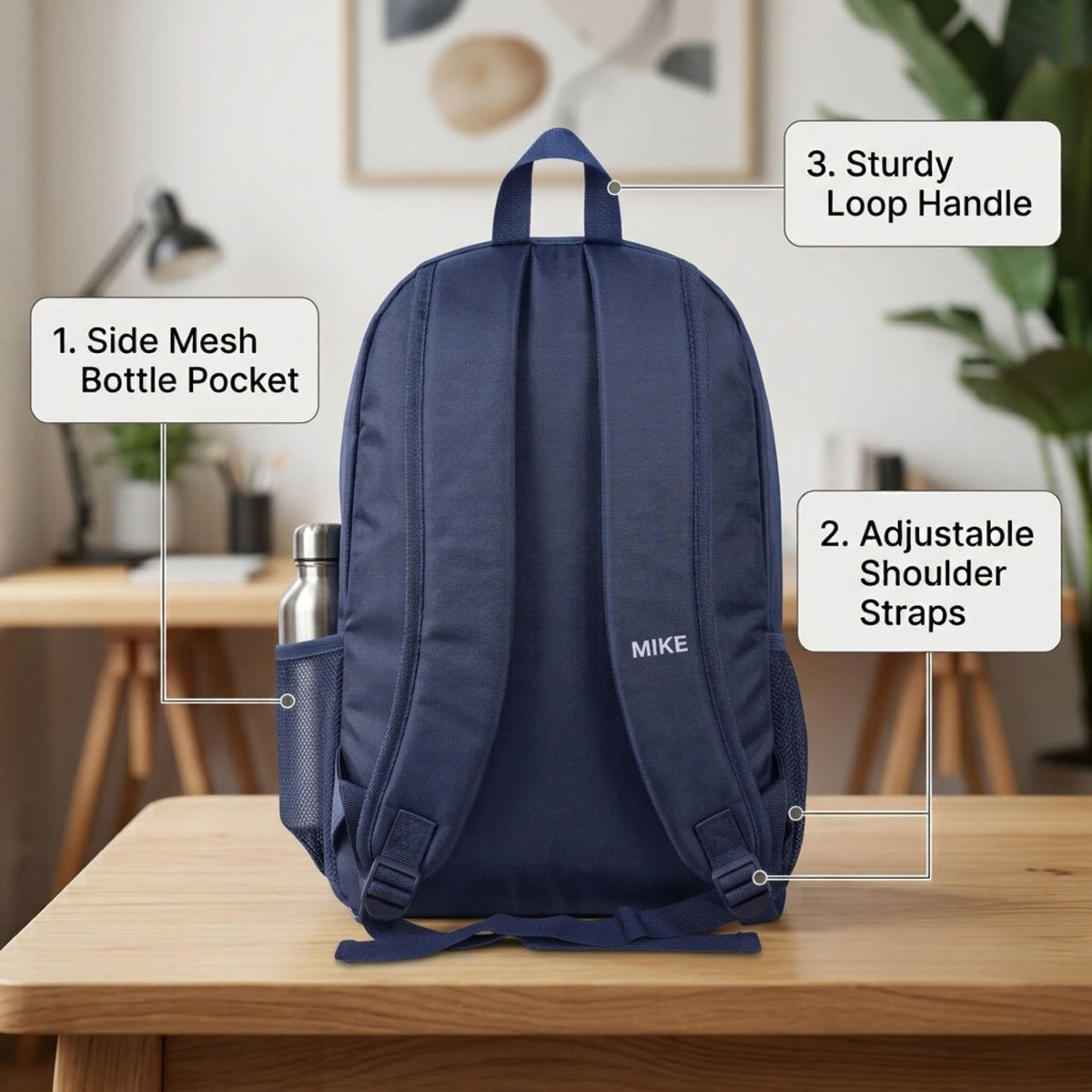 Mike Force Backpack - Navy Blue