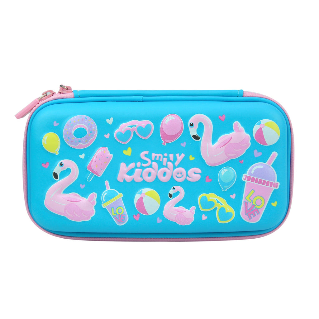 Smily Small Pencil Case Light Blue – Mike Bags - Main Image