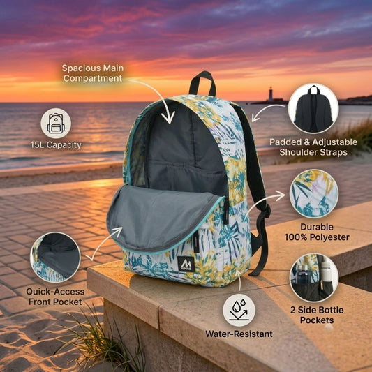 Mike Blossom Daypack - Green & Yellow