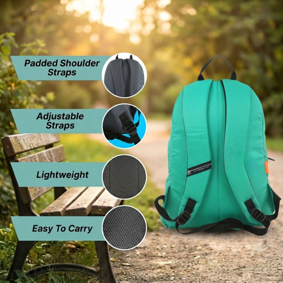 Mike Day Pack Lite 15L Casual Backpack - Green