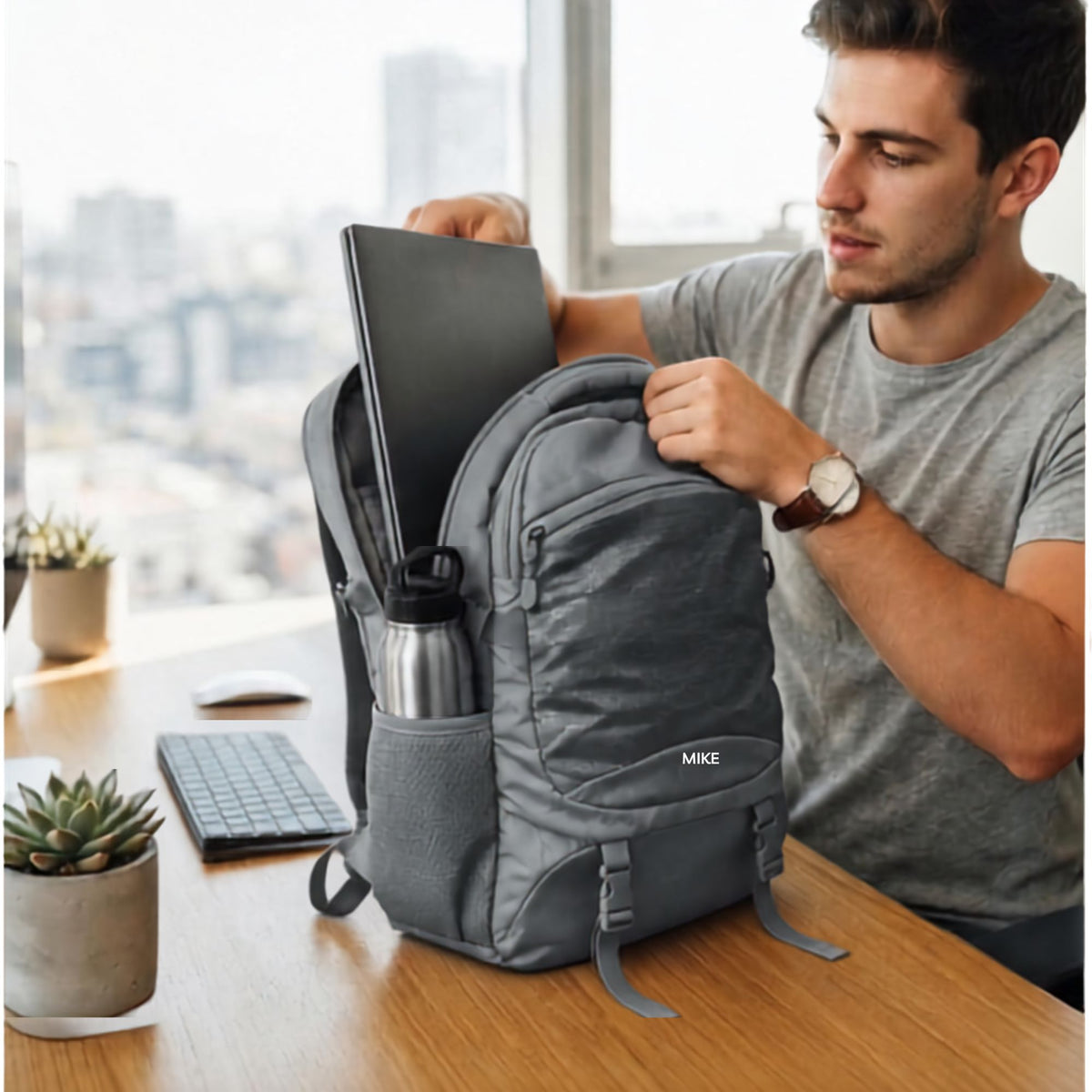 Mike Elite Transit Backpack - Grey