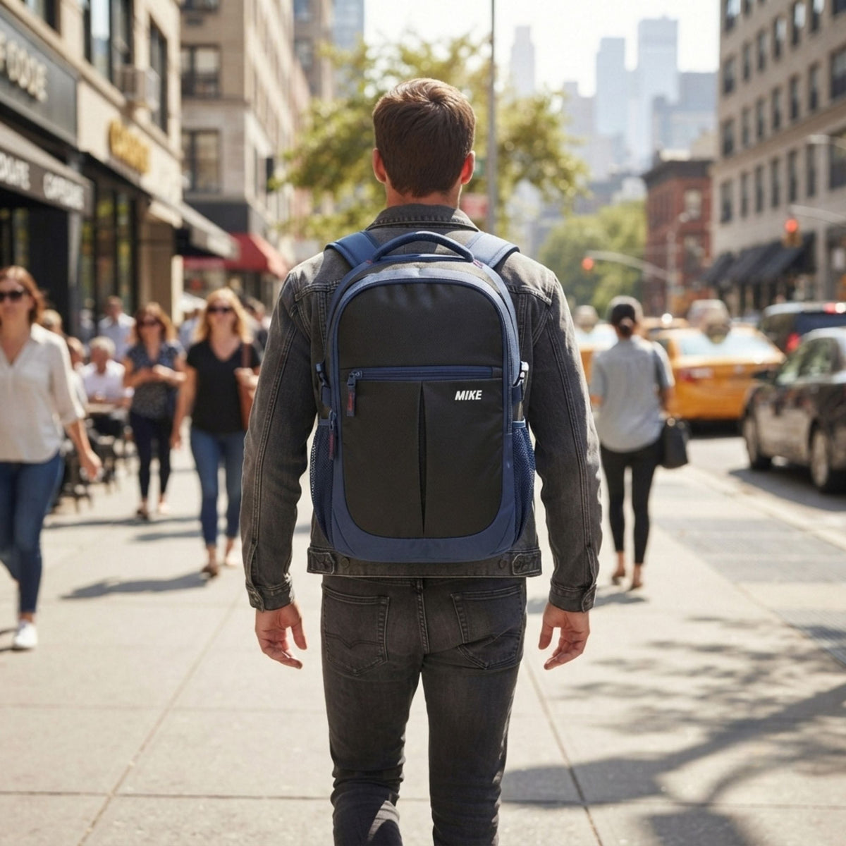 Mike Pro Vault Backpack - Navy Blue & Black