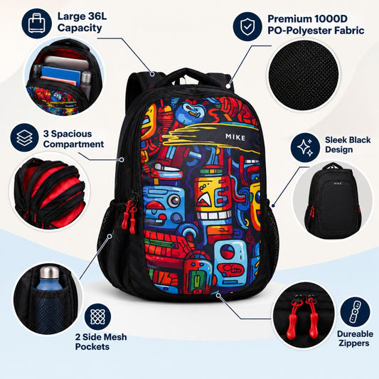 Mike 36L Peakmax Backpack - Black