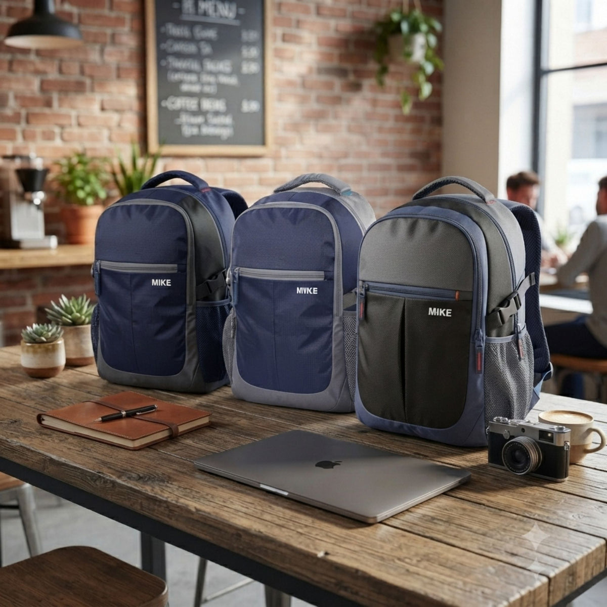 Mike Pro Vault Backpack - Navy Blue & Black