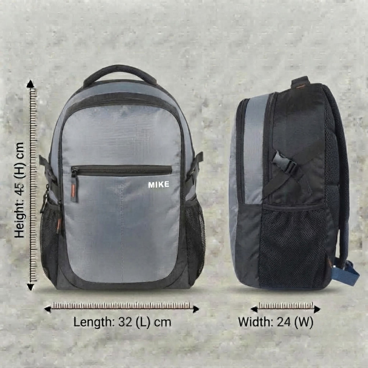 Mike Pro Vault Backpack - Black & Grey