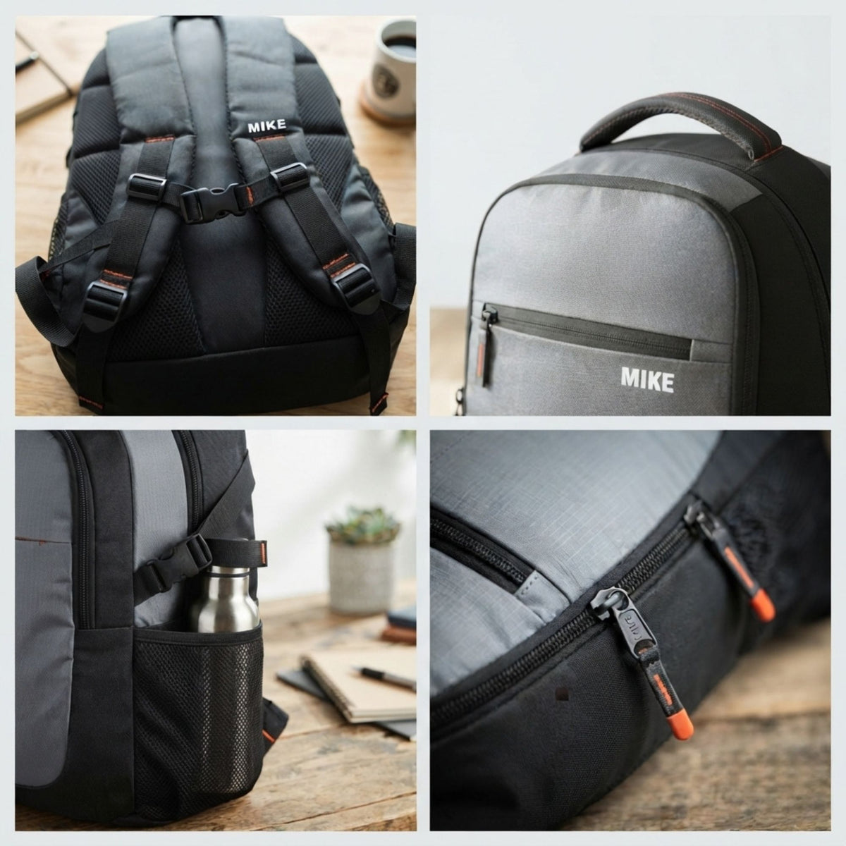 Mike Pro Vault Backpack - Black & Grey