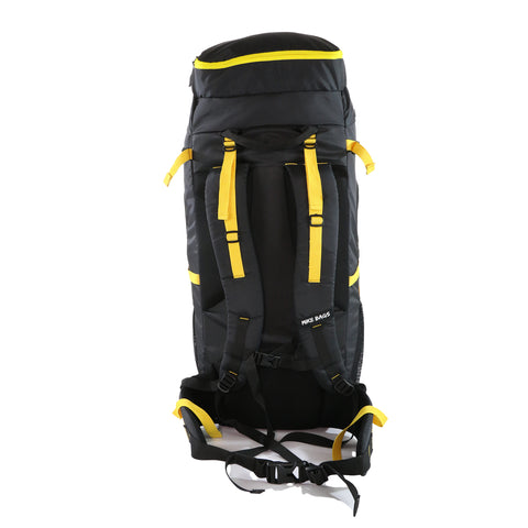 Image of Mike Adventure Trekking Backpack - Black and Yellow