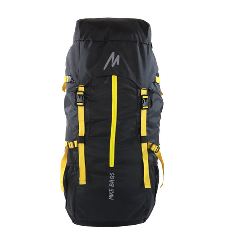 Image of Mike Adventure Trekking Backpack - Black and Yellow