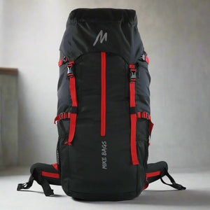 Mike Adventure Trekking Backpack - Black and Red