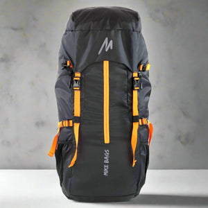 Mike Adventure Trekking Backpack - Black and Orange