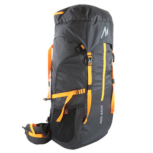 Mike Adventure 60L Trekking Backpack - Black and Orange
