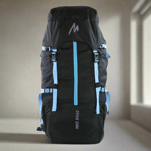 Mike Adventure Trekking Backpack - Black and Blue