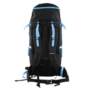 Mike Adventure 60L Trekking Backpack - Black and Blue