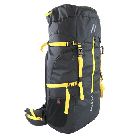 Image of Mike Adventure Trekking Backpack - Black and Yellow