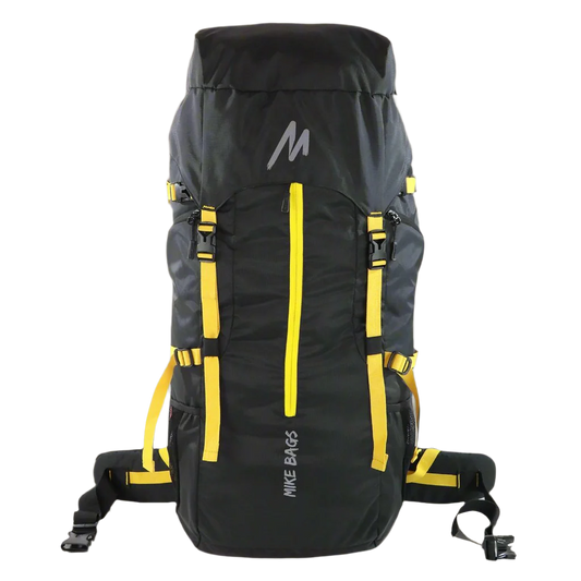 Mike Adventure 67L Trekking Backpack - Black and Yellow