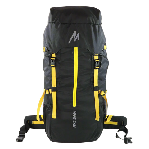 Image of Mike Adventure 60L Trekking Backpack - Black and Yellow