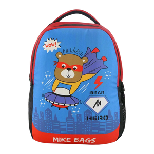 Mike Preschool Backpack Super Teddy - Blue