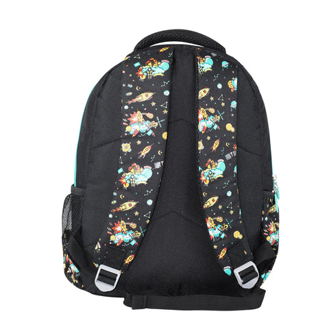 Image of Smily Kiddos 10 ltrs Backpack Space Theme | Black