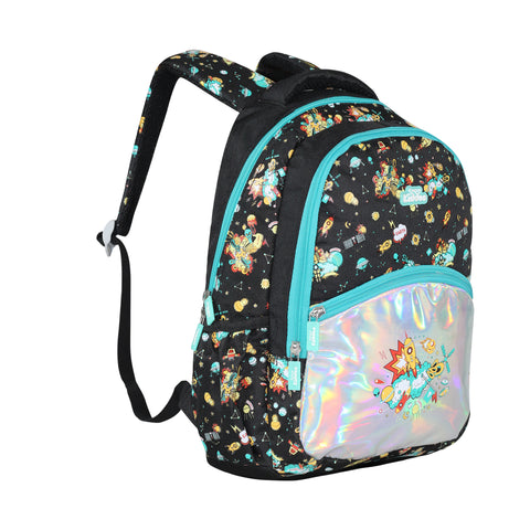 Image of Smily Kiddos 10 ltrs Backpack Space Theme | Black