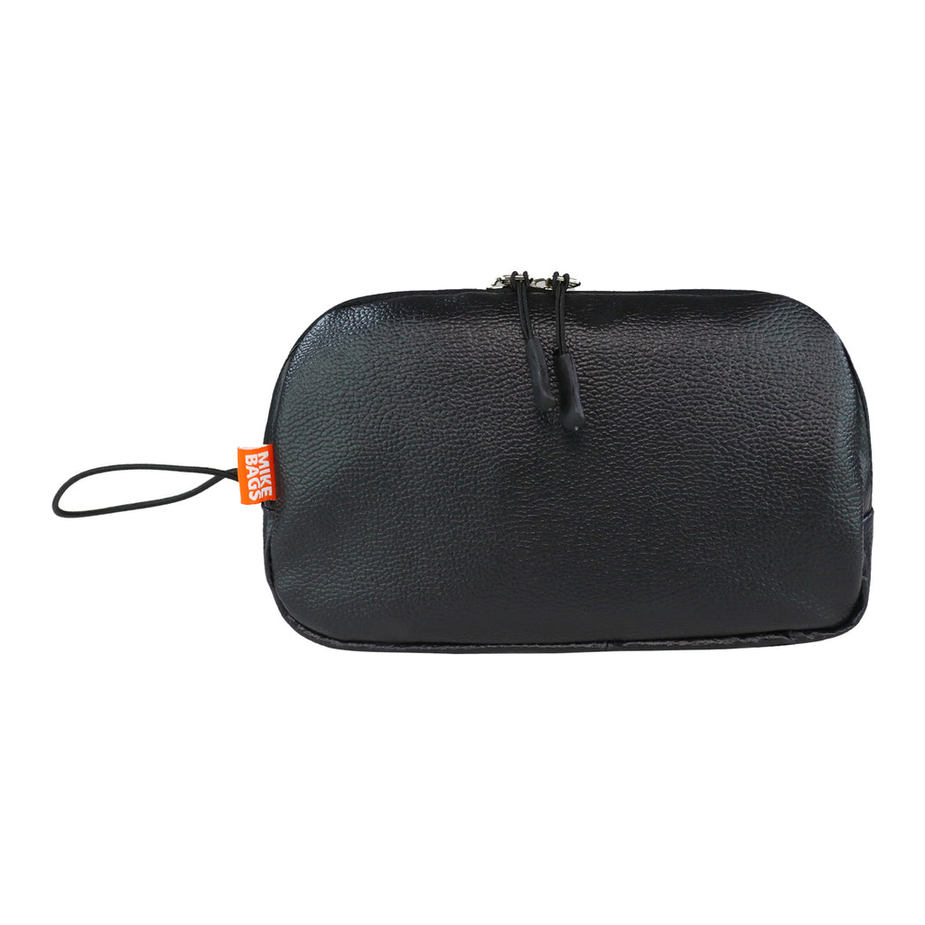 Mike Pu Leather Multipurpose Pouch - Black
