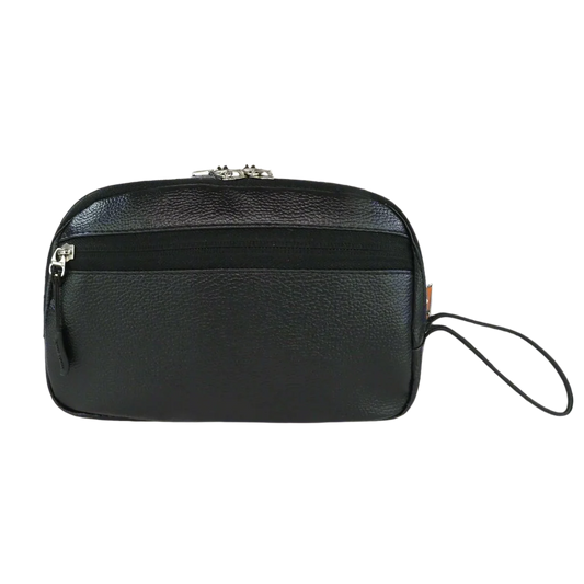 Mike Pu Leather Multipurpose Pouch - Black