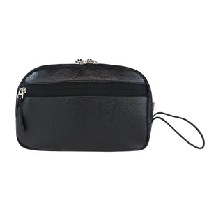 Mike Pu Leather Multipurpose Pouch - Black