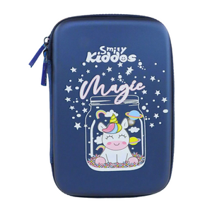 Smily Kiddos Single Compartment EVA Pencil Case - Magic Unicorn Blue