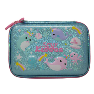 Smily Kiddos Sparkle Pencil Case Narwhale Theme