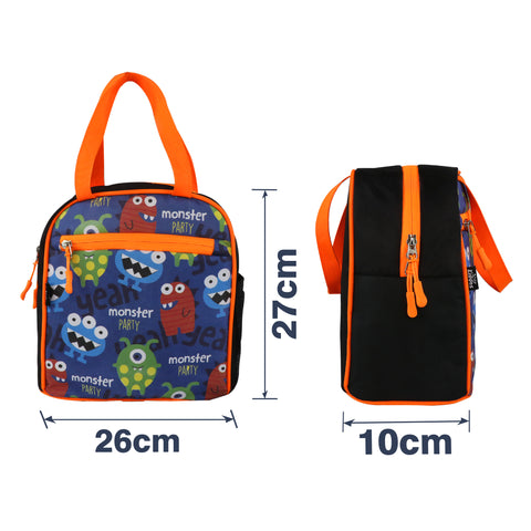 Image of Mike Preschool Happy Giraffe Backpack & joy lunch bag- Monster theme