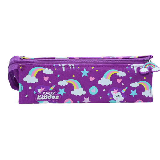 Smily Kiddos Tray Pencil Case Rainbow Unicorn Theme Purple