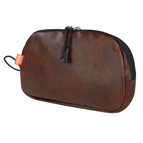 Image of Mike Pu Leather Multipurpose Pouch - Brown