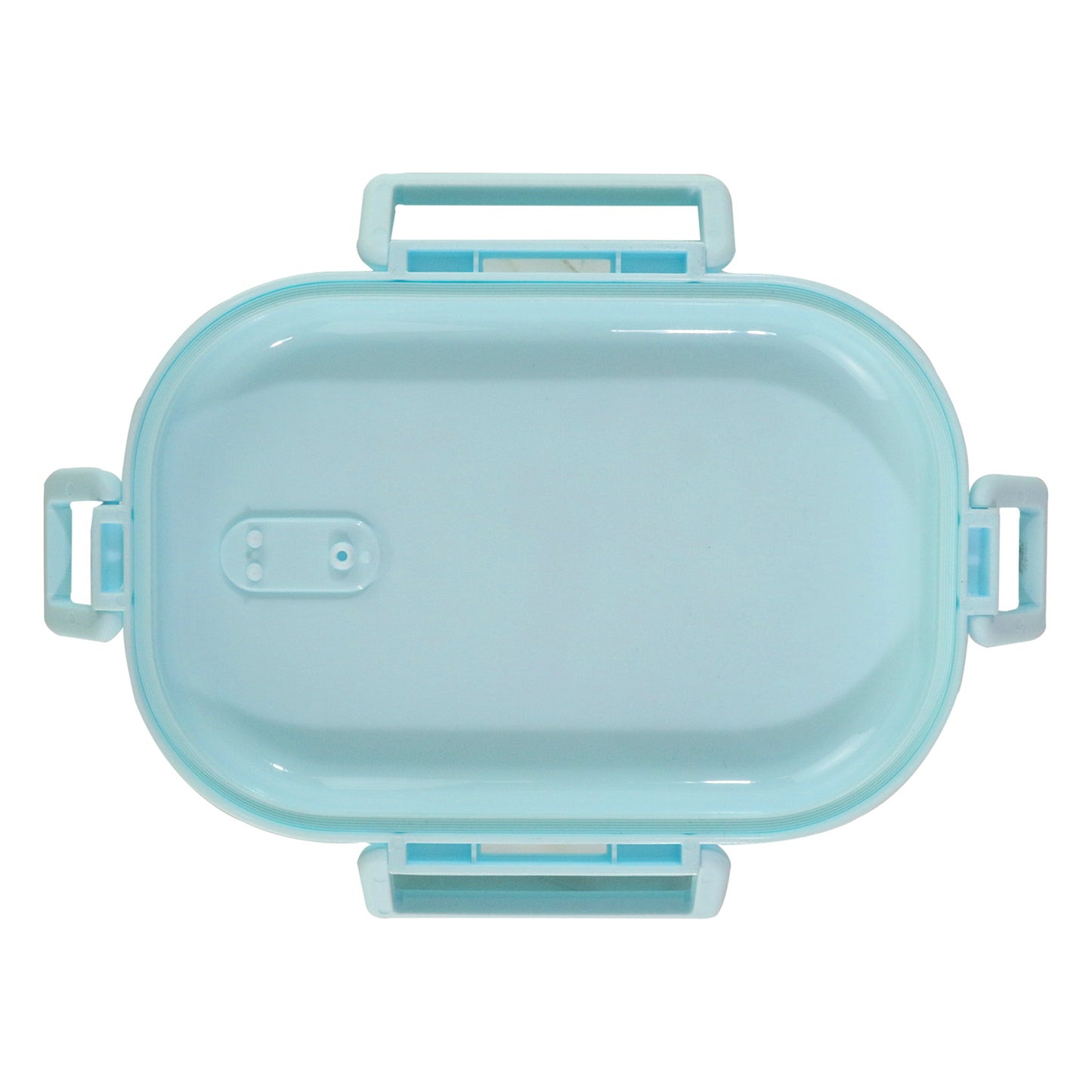 Smily kiddos Stainless Steel Skater Dino Theme Lunch Box - Light blue - medium for 3+ years