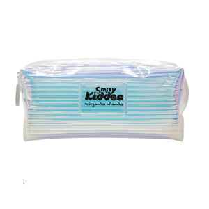 Smily Kiddos Fancy Transparent Cosmetic Pouch Silver