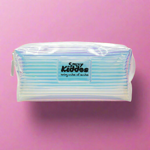 Image of Smily Kiddos Fancy Transparent Cosmetic Pouch Silver