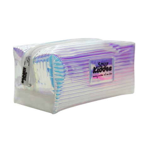 Image of Smily Kiddos Fancy Transparent Cosmetic Pouch Silver