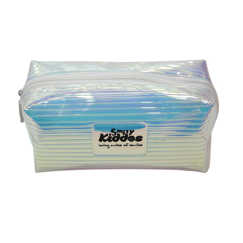 Image of Smily Kiddos Fancy Transparent Cosmetic Pouch Silver