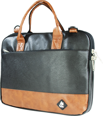 Image of Mike Executive File Bag - Black & Tan