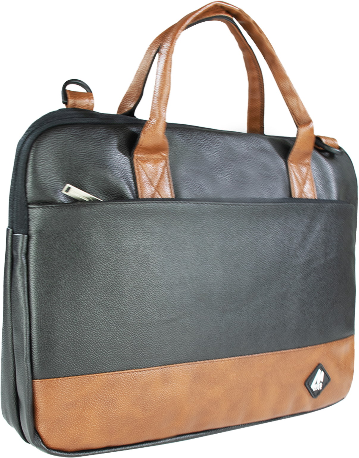 Mike Executive File Bag - Black & Tan