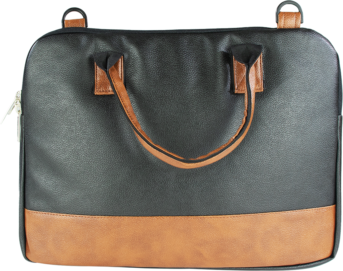 Mike Executive File Bag - Black & Tan