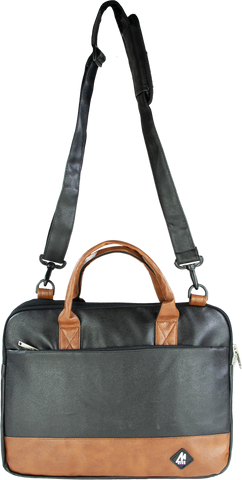 Image of Mike Executive File Bag - Black & Tan