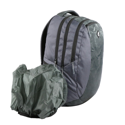 Image of Gladiator deluxe laptop backpack with rain cover  - grey