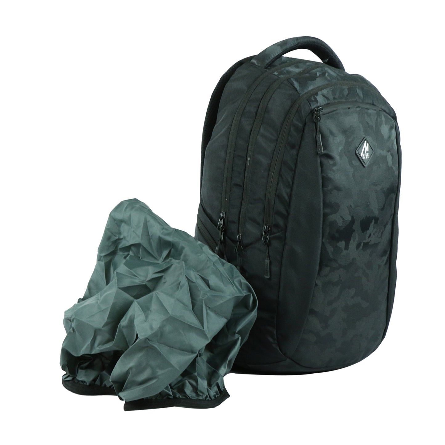 Gladiator deluxe laptop backpack with rain cover - black