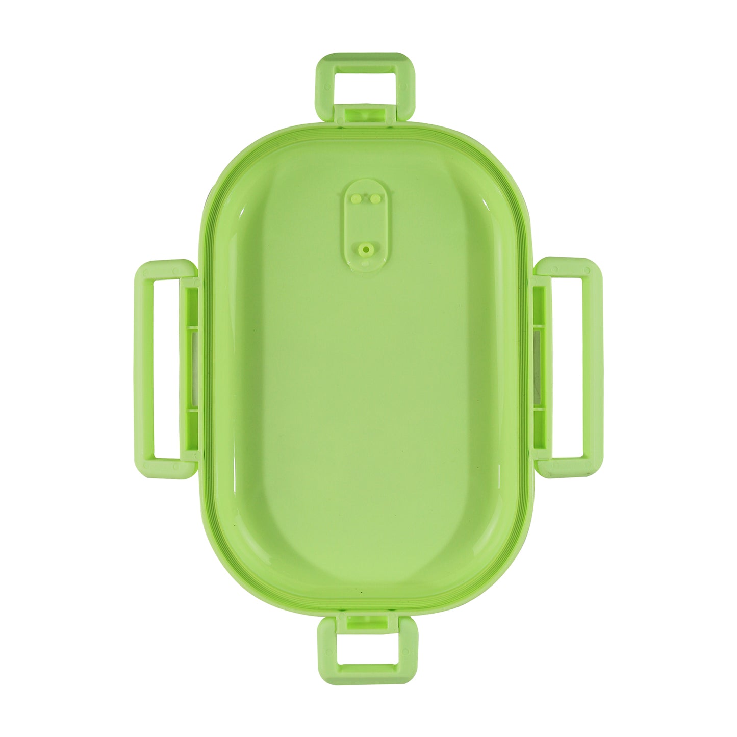 Smily kiddos Stainless Steel Roar Dino Theme Lunch Box - Green - medium for 3+ years