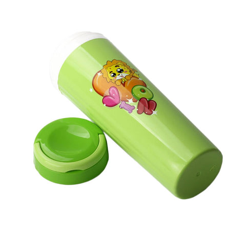 Image of Smily Kiddos Lunch Combo Lion Theme Green (LUNCH BAG, LUNCH BOX ,WATER BOTTLE)