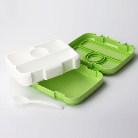 Image of Smily Kiddos Lunch Combo Lion Theme Green (LUNCH BAG, LUNCH BOX ,WATER BOTTLE)