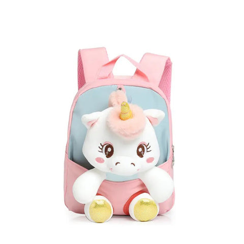 Image of Smily kiddos Unicorn Plush Toy Backpack -Pink