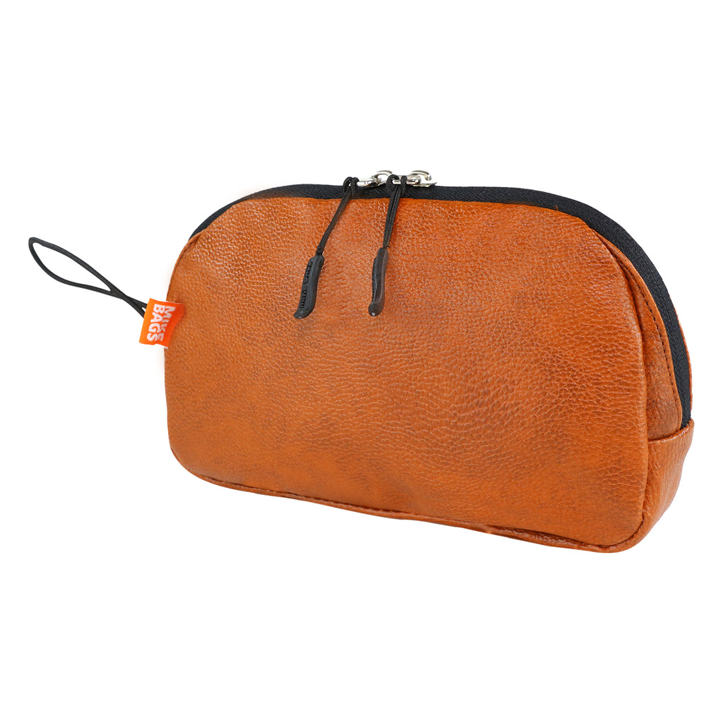 Mike Pu Leather Multipurpose Pouch - Tan