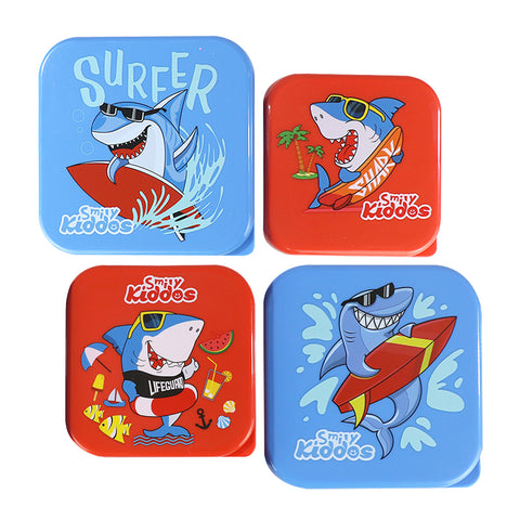 Image of Smily Kiddos 4 in 1 container - Shark Theme