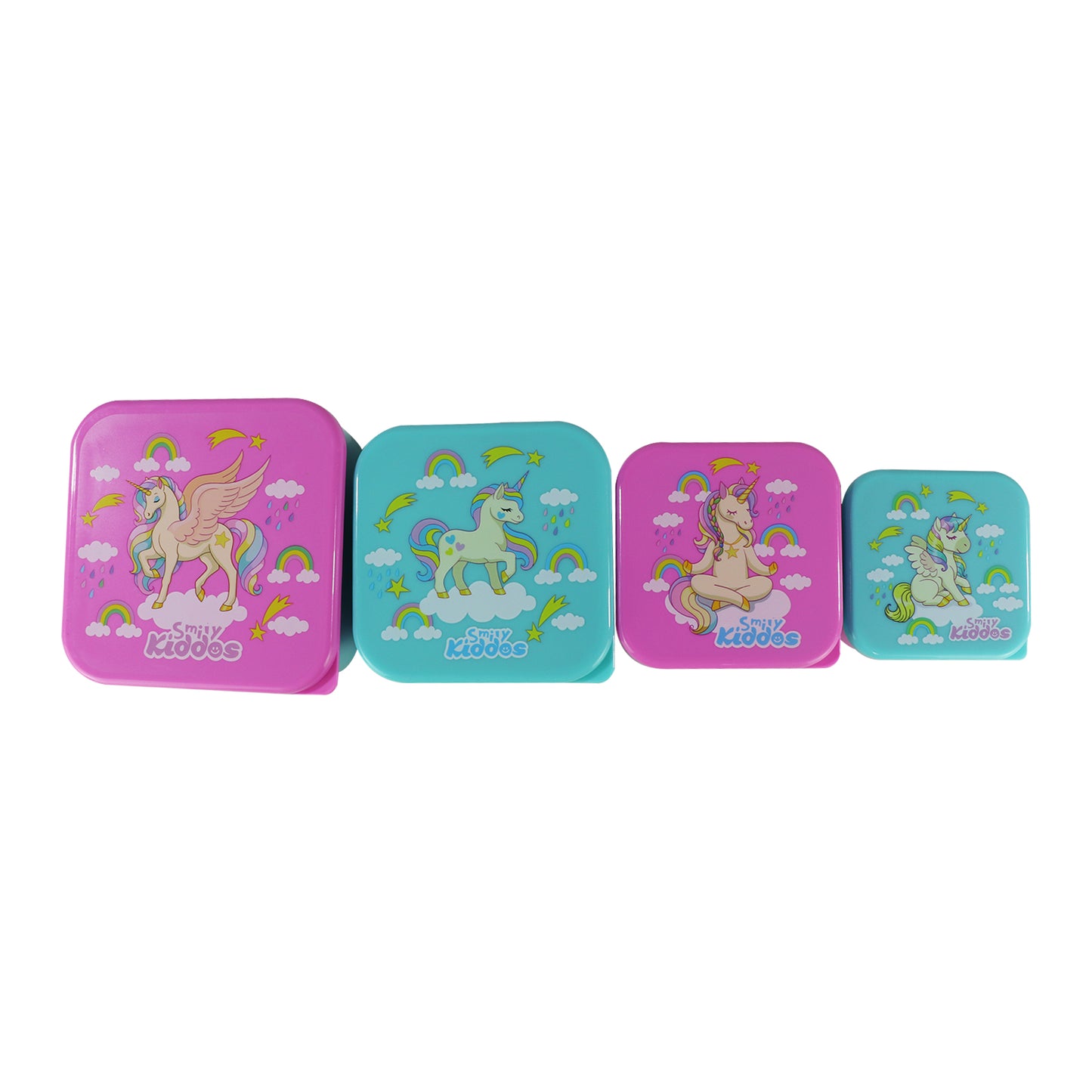 Smily Kiddos 4 in 1 container - Unicorn Theme